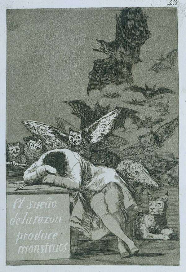 goya The Sleep of Reason Produces Monsters