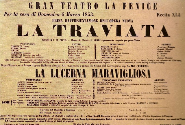 Two songs from Verdi’s La Traviata (1910)