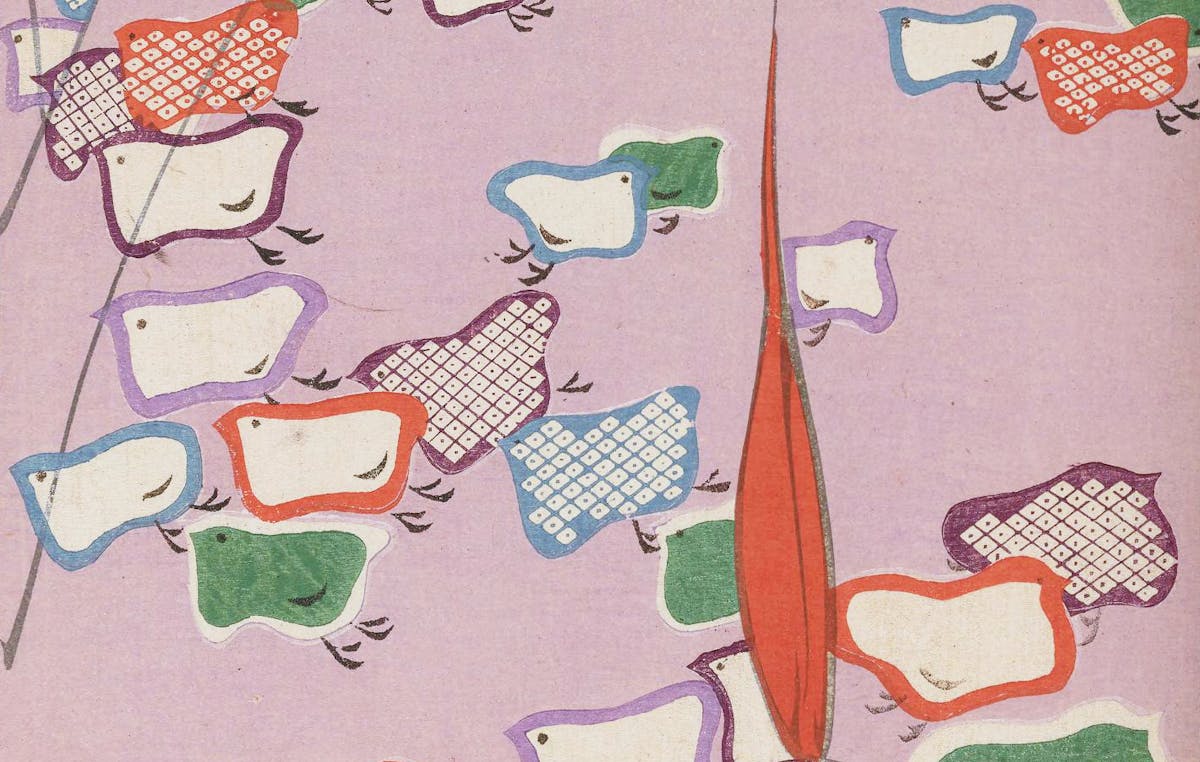 detail of kimono design