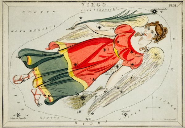 Constellations card from Urania’s Mirror