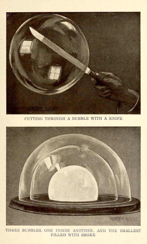 Image of bubble(s) in visual art