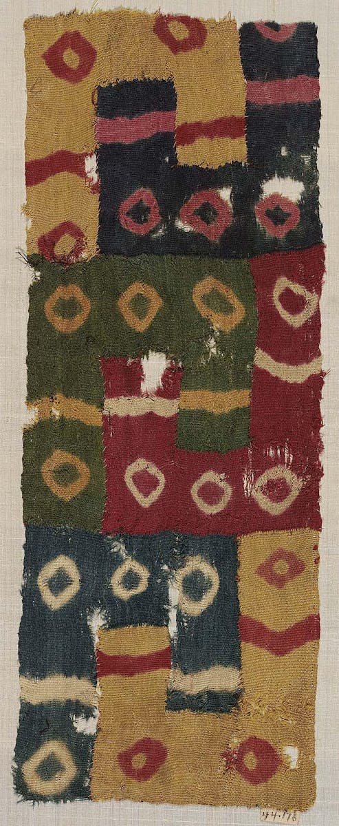 Photograph of tie-dye textile