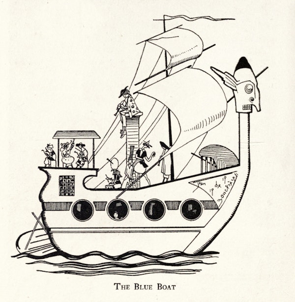 Line illustration from the book Weird Islands