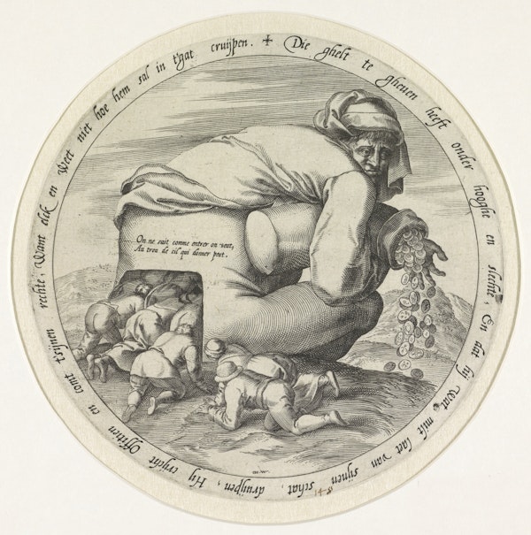 Engraving of proverb