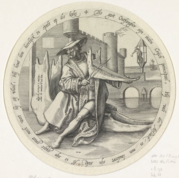 Engraving of proverb