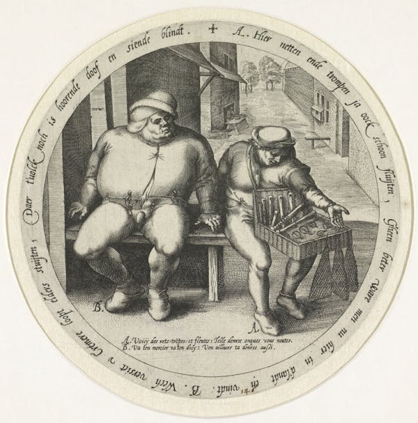 Engraving of proverb