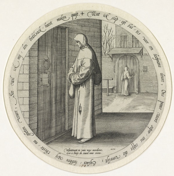 Engraving of proverb