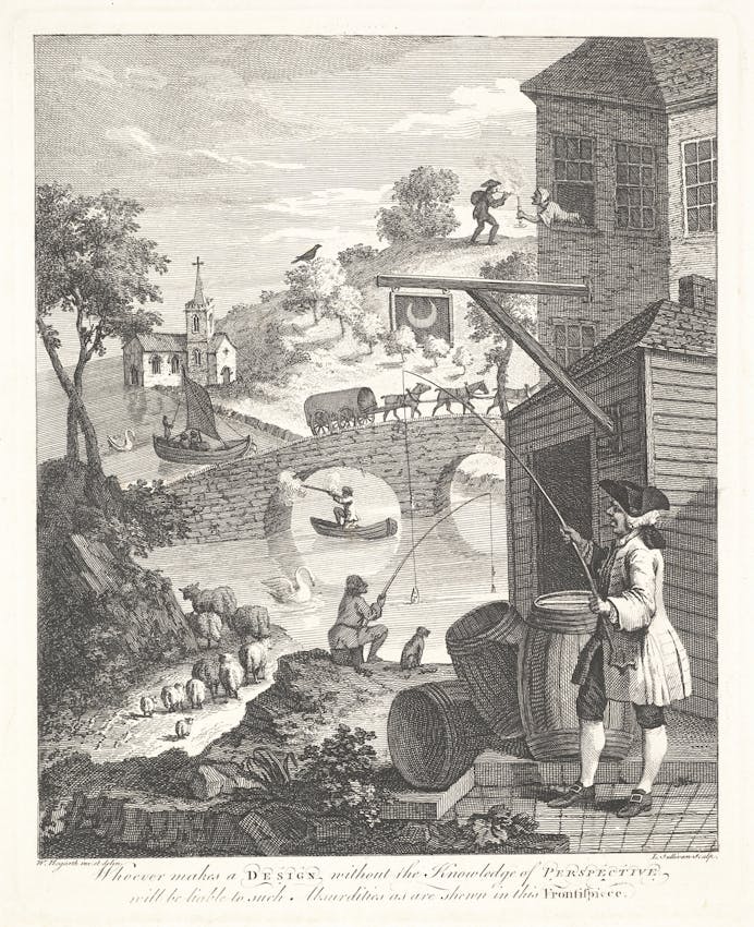 William Hogarth's Satire on False Perspective