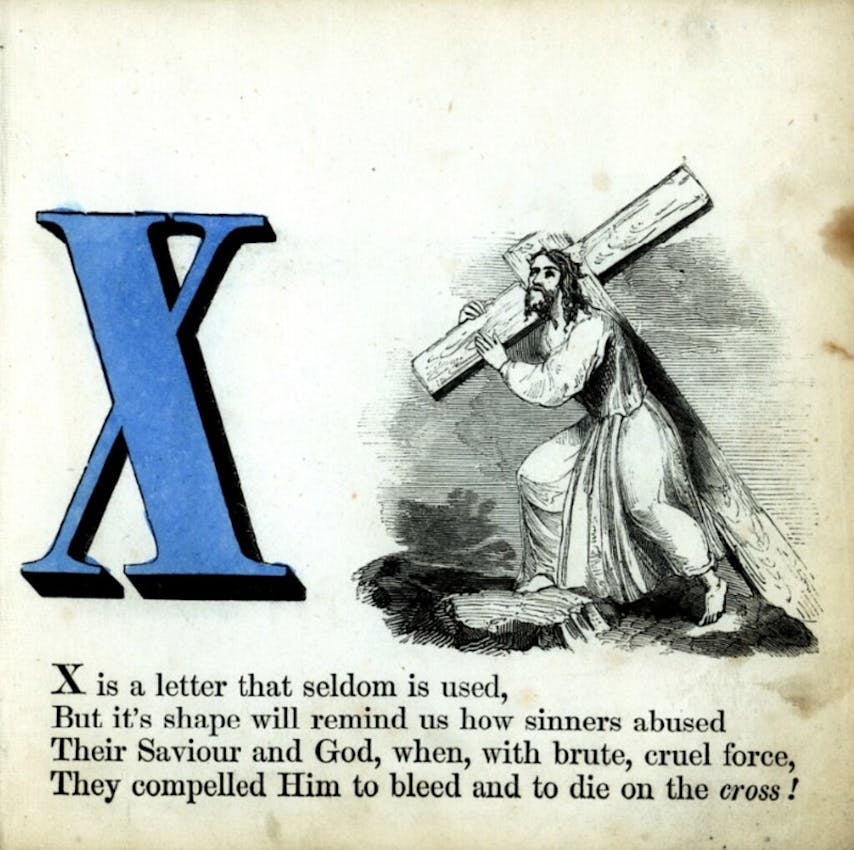 alphabet book letter x