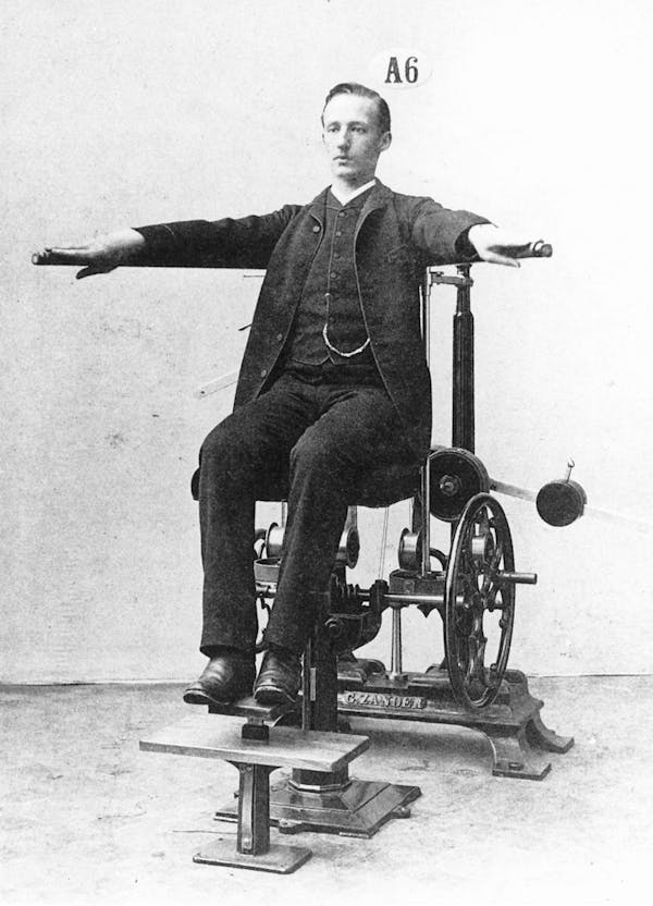 Photograph of person using Zander's gym equipment