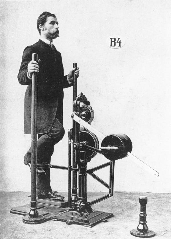 Photograph of person using Zander's gym equipment