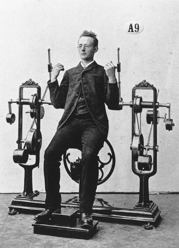 Photograph of person using Zander's gym equipment