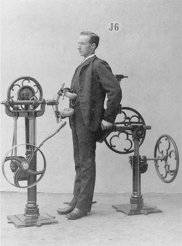 Photograph of person using Zander's gym equipment