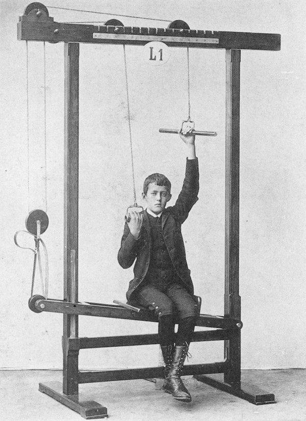 Photograph of person using Zander's gym equipment