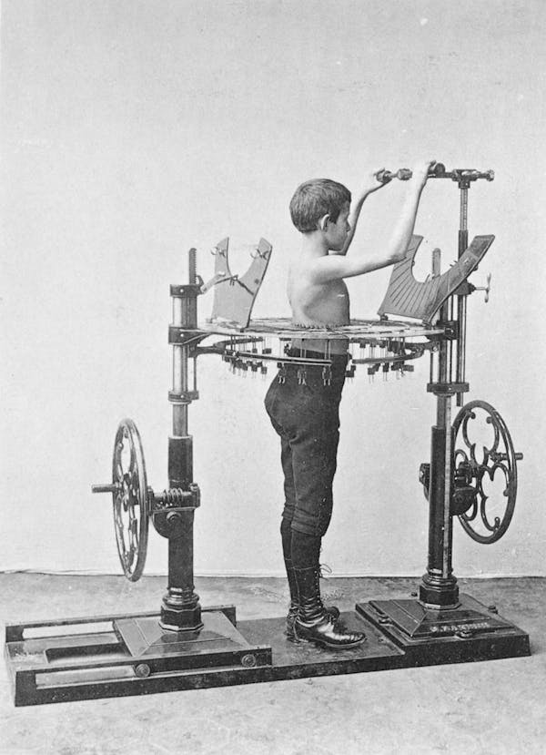 Photograph of person using Zander's gym equipment