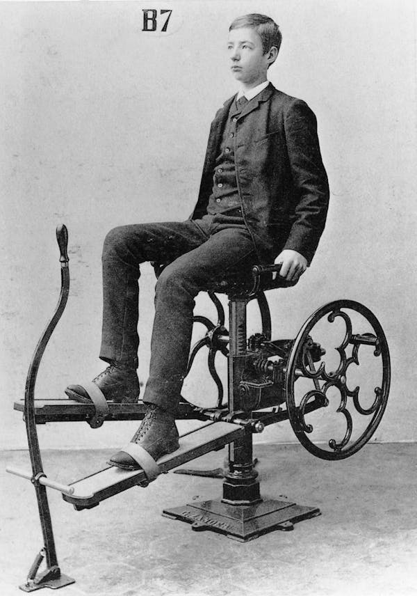 Photograph of person using Zander's gym equipment