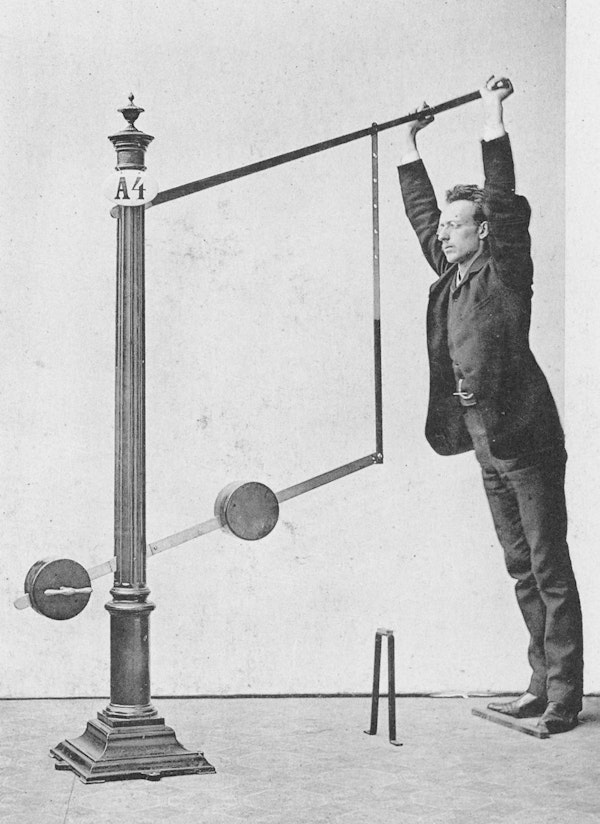 Photograph of person using Zander's gym equipment