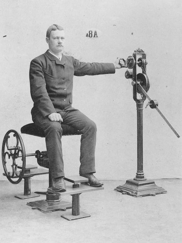 Photograph of person using Zander's gym equipment