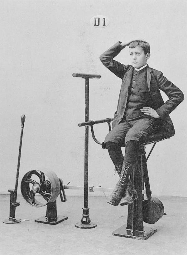 Photograph of person using Zander's gym equipment