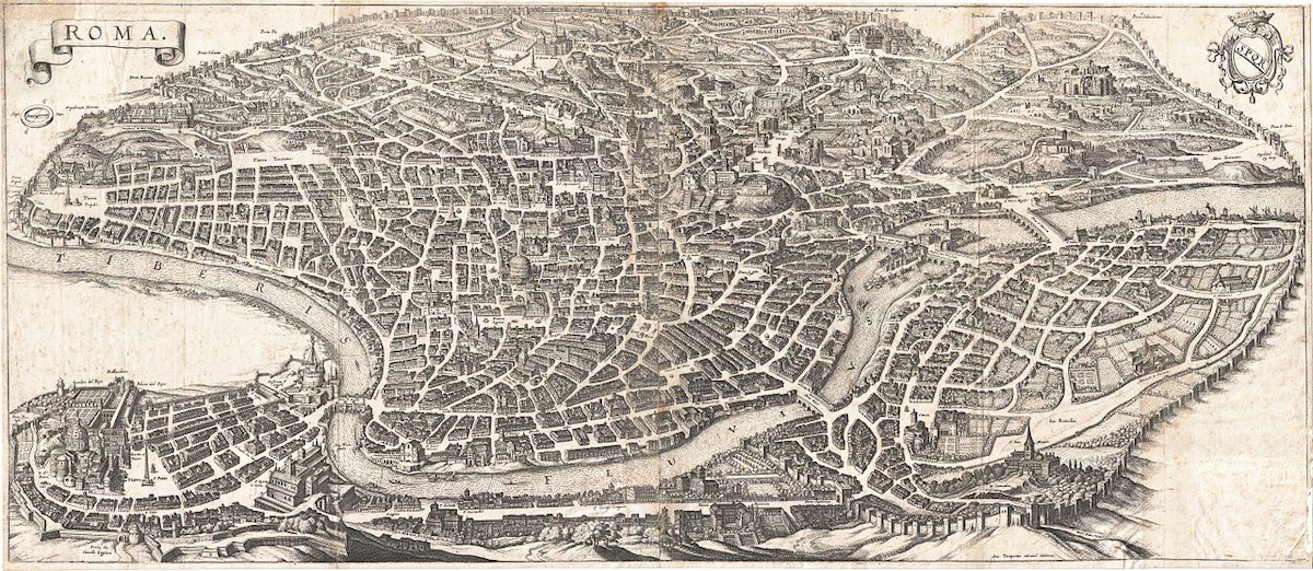 map of rome 1652