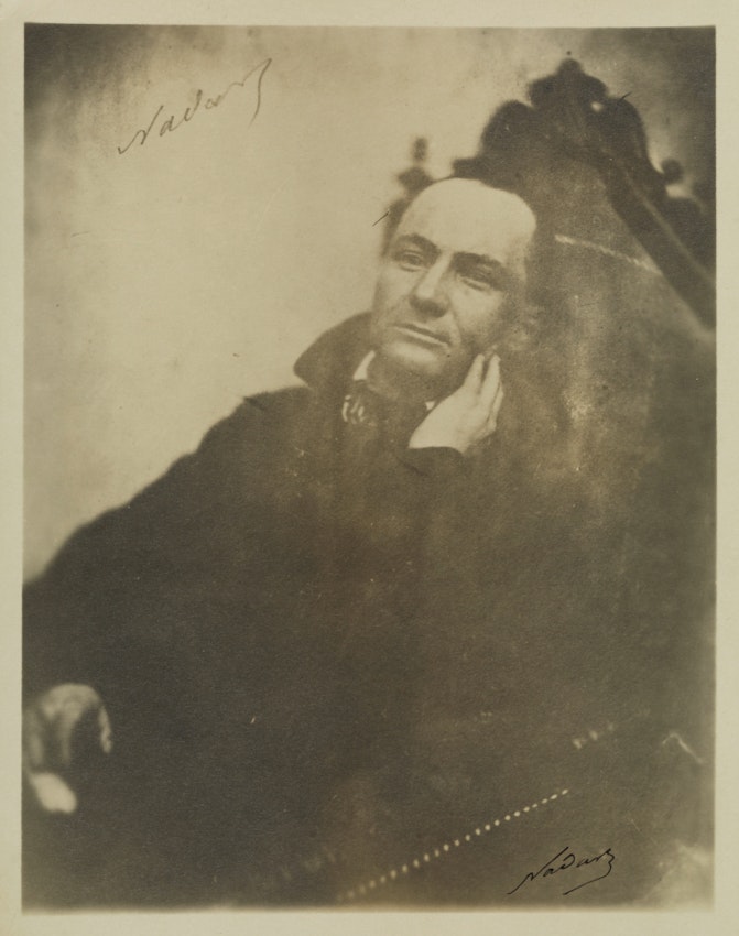 A portrait of Baudelaire taken by Nadar