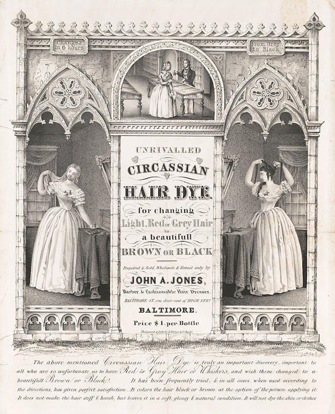 Circassian hair dye product