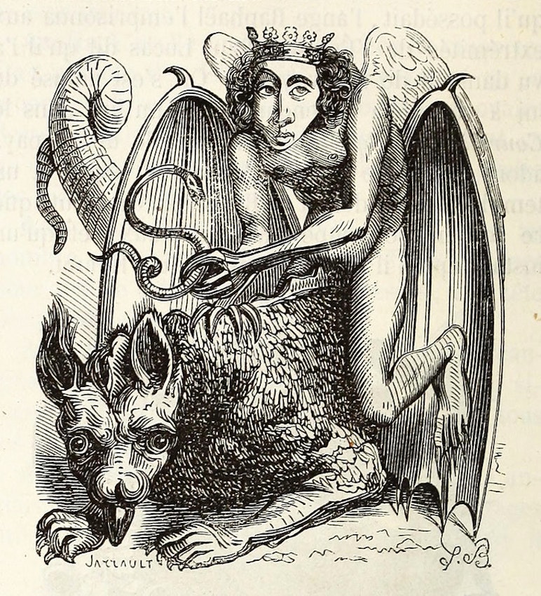 drawings of satan and demons