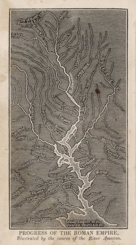 Progress Of The Roman Empire, Illustrated By The course Of The River Amazon Emma Willard