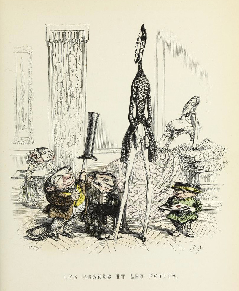 vintage poster 'A Different World' by J.J Grandville 1844 Creature Bubbles 