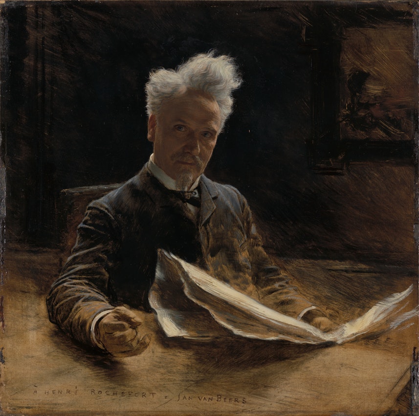 Painted portrait of a man