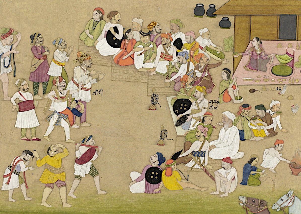 painting of bhang use in India