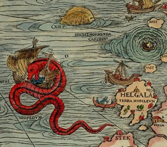 sea serpent from the carta marina