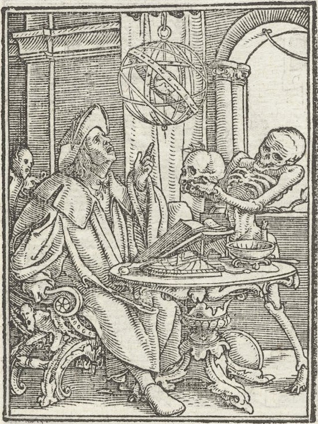 Holbein astrologer and death