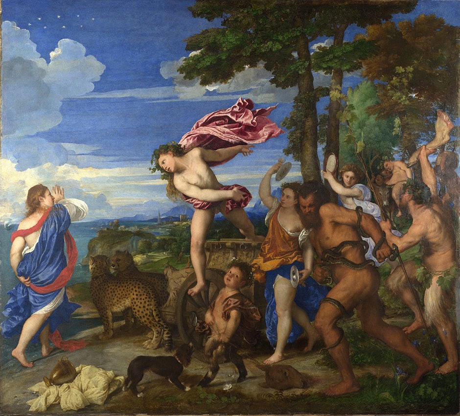 Titian Bacchus and Ariadne)
caption={Titian, *Bacchus and Ariadne*, 1523 — <a href="https://commons.wikimedia.org/wiki/File:Titian_Bacchus_and_Ariadne.jpg" rel="noopener noreferrer" target="_blank">Source</a>