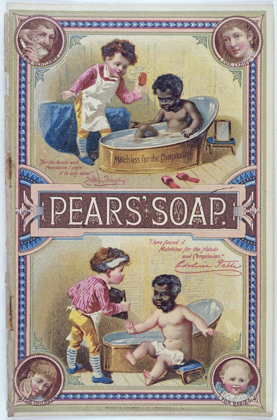 pears soap ad race bath