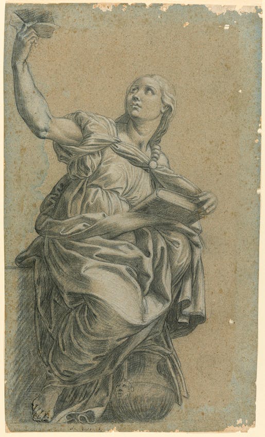 Raphael fresco of The Cumean Sibyl