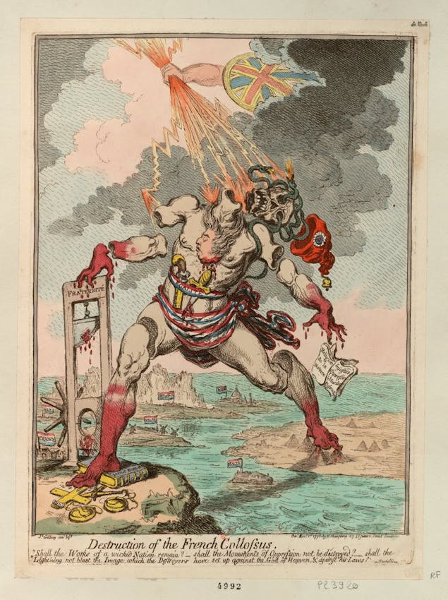 james gillray french colossus