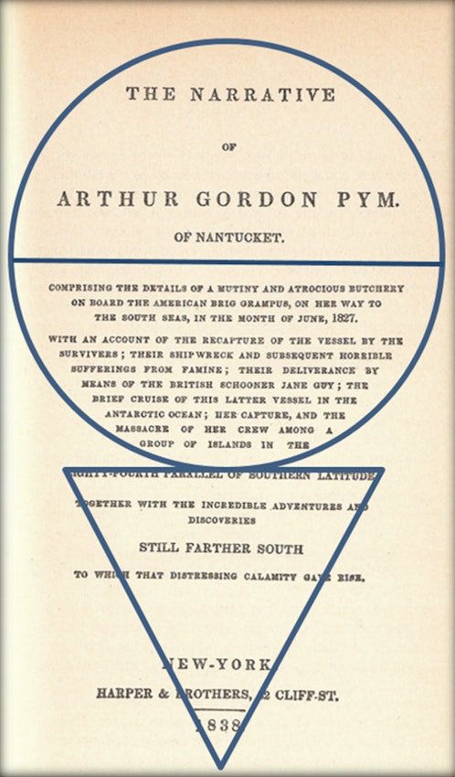 The title page with a circle and a triangle overlaid