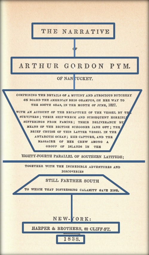 The title page with a collection of rectangles and lines overlaid