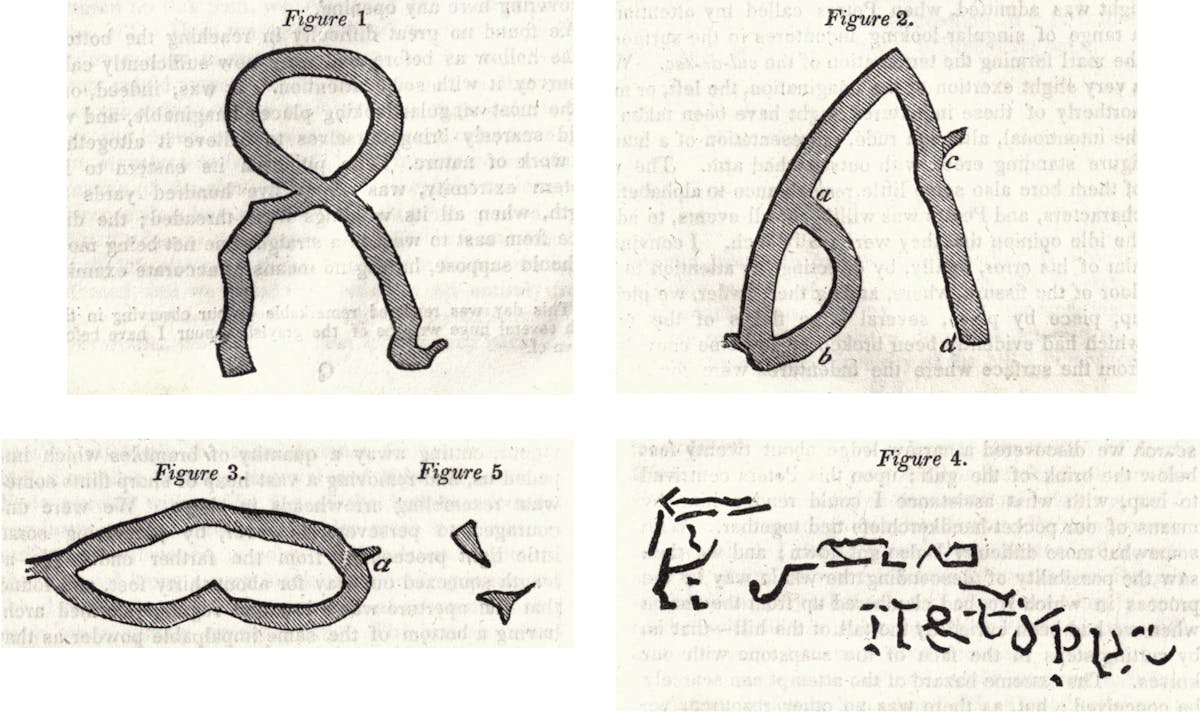 A collection of figures with line drawings demonstrating these shapes