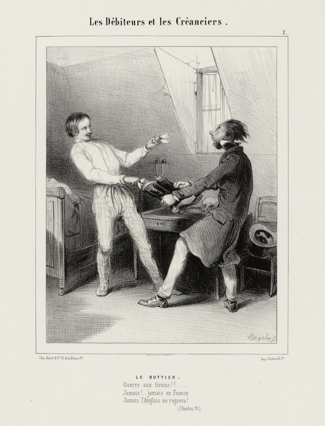 Illustration from Frédéric Bouchot’s Debtors and Creditors