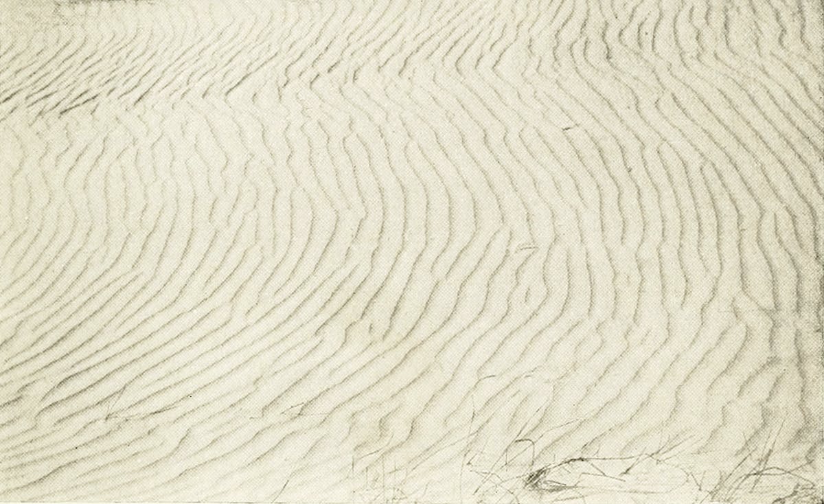 Ripples across sand