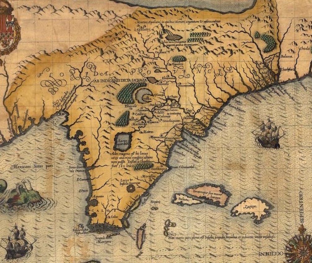 old map of florida