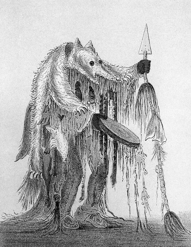 bear head medicine man catlin