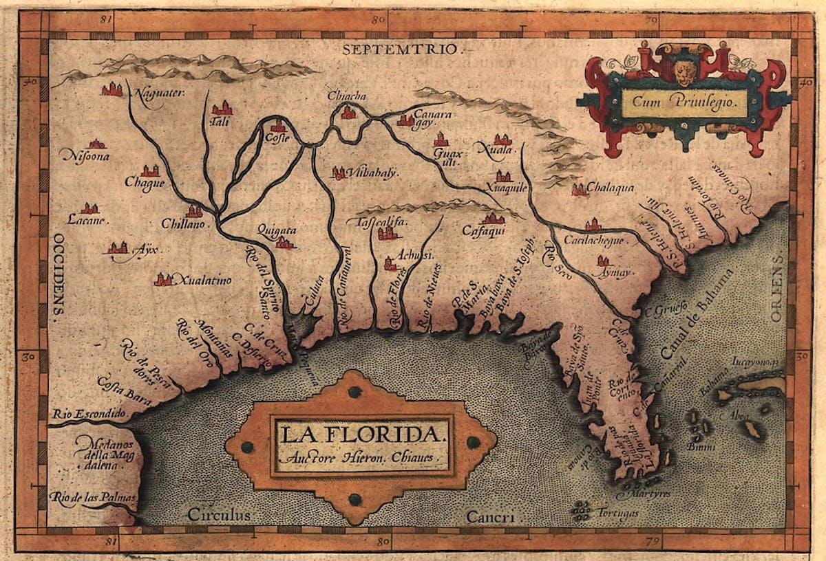 old map of florida