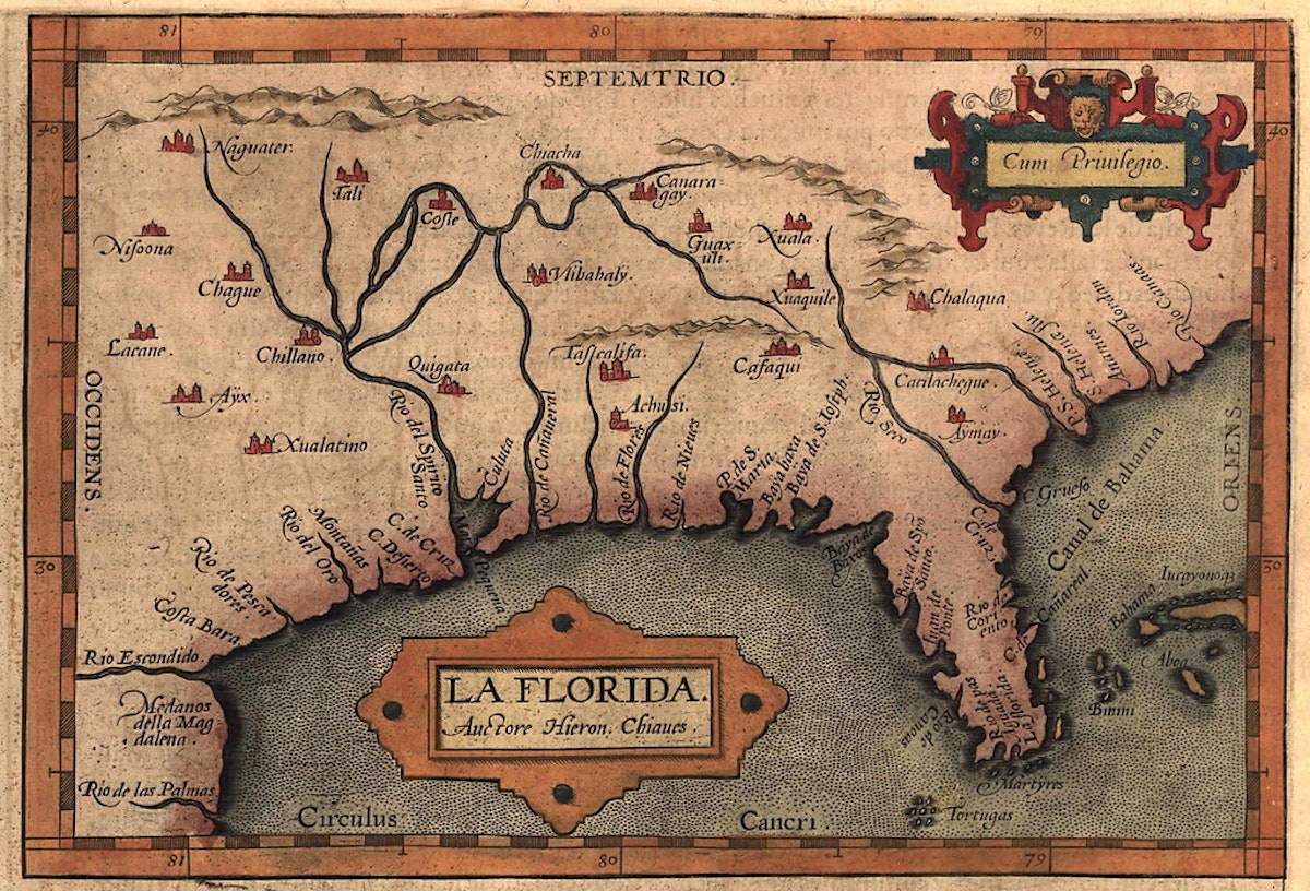 old map of florida