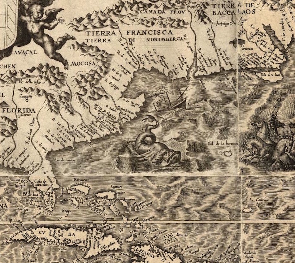 old map of america east coast