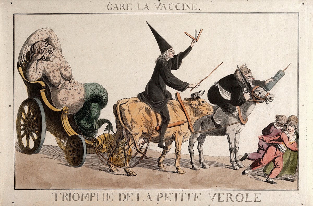 early anti-vaccination illustration