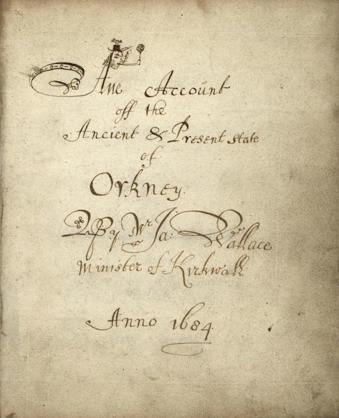 Wallace orkney 1684 manuscript