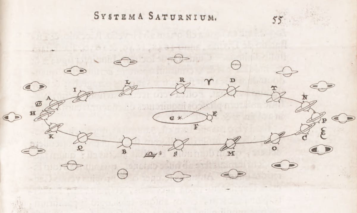 christaan huygens saturn illustrations